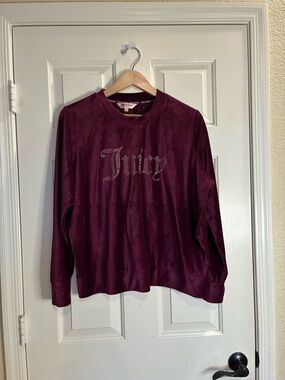 Juicy Couture Plum Ribbed Sleepwear Y2K Top
